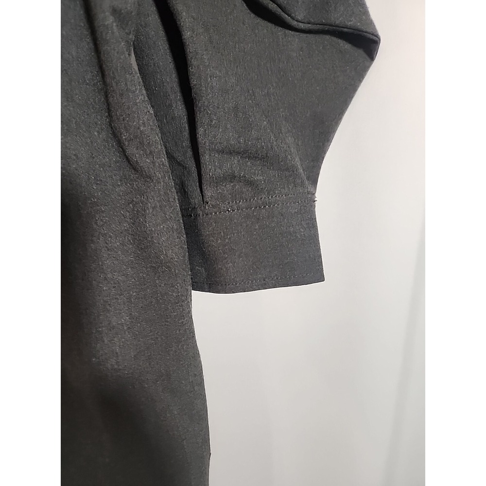 ZARA Oversized Button Front Shirt Jacket Shacket Dark Gray Boxy Utility Womens S - Picture 6 of 12